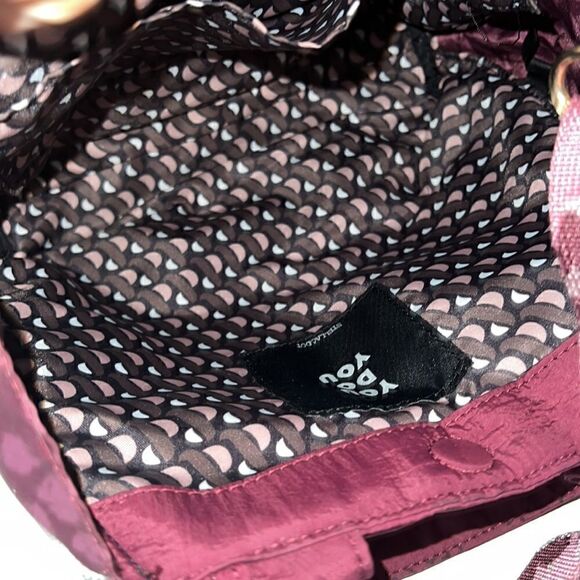 Stella & Dot Zip It Oxblood You Do You Detachable Strap Purse Crossbody - Picture 8 of 15